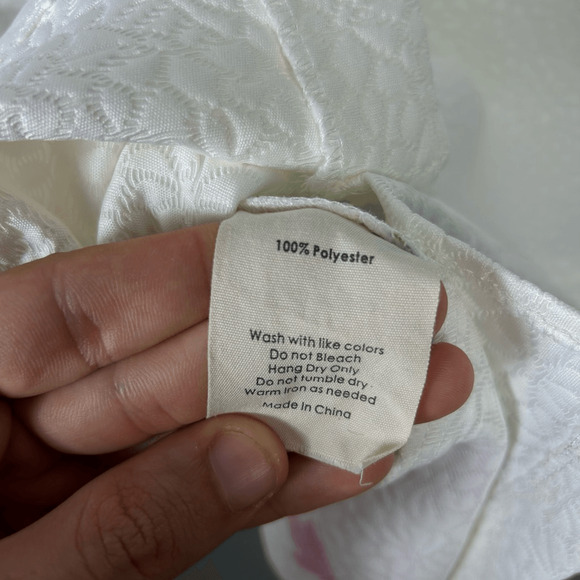 Rachel Parcell Dress Womens Large Floral Sheath Dress Midi Pink Back Zip - Picture 8 of 10